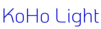 KoHo Light font